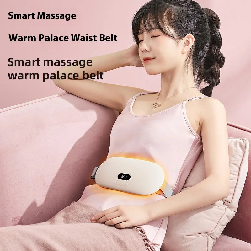 Cross-Border Digital Display Warm Palace Belt Menstrual Period Aunt Pain Stomachache Artifact Hot Compress Waist Massage Belt