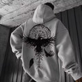 Eagle Totem Viking Hoodie – Autumn & Winter Streetwear