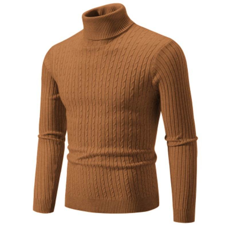 Luxury Men’s Turtleneck Pullover – Warm Winter Casual Knit Top