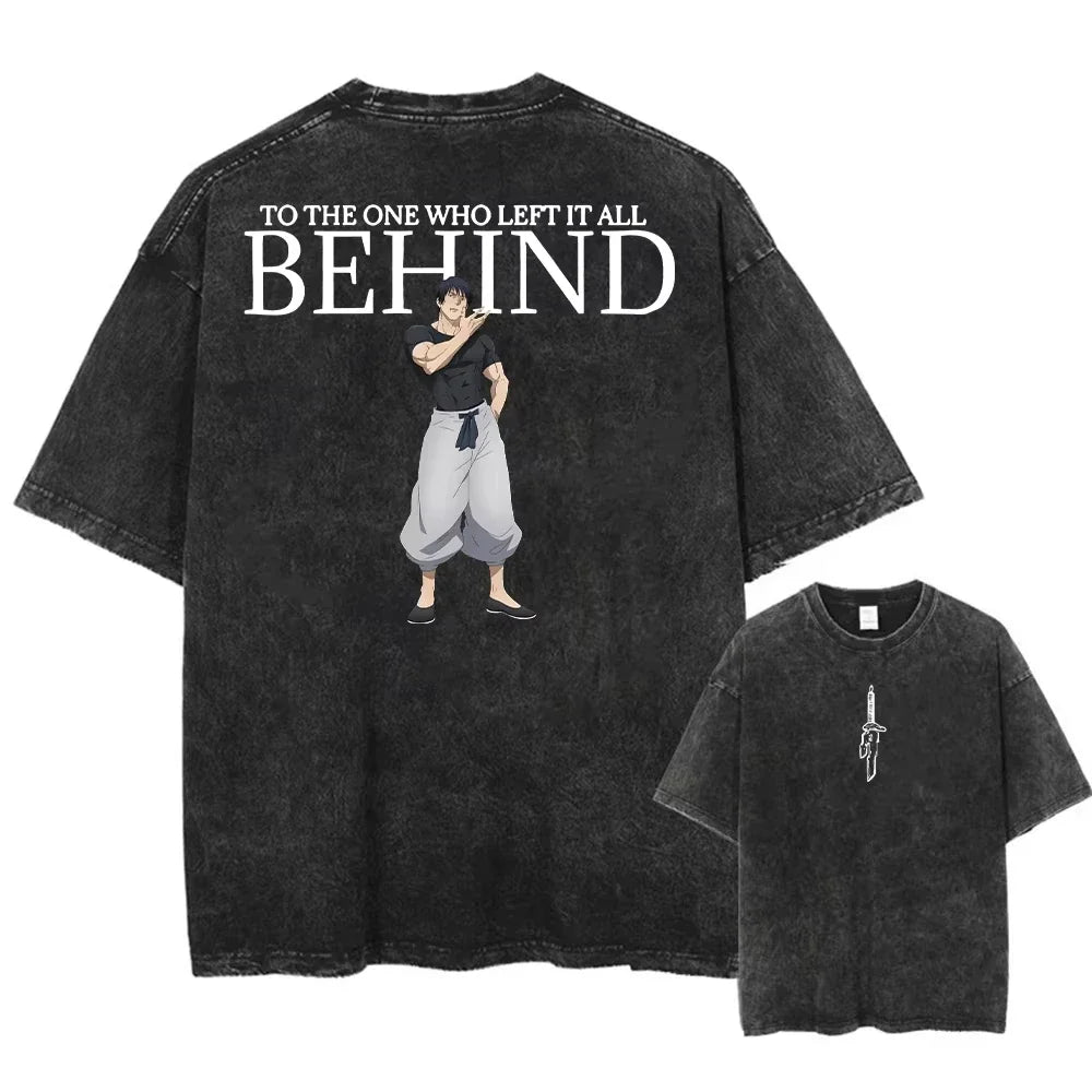 Retro Japanese Anime Print Unisex Cotton T-Shirt – Casual, Loose & Street Style