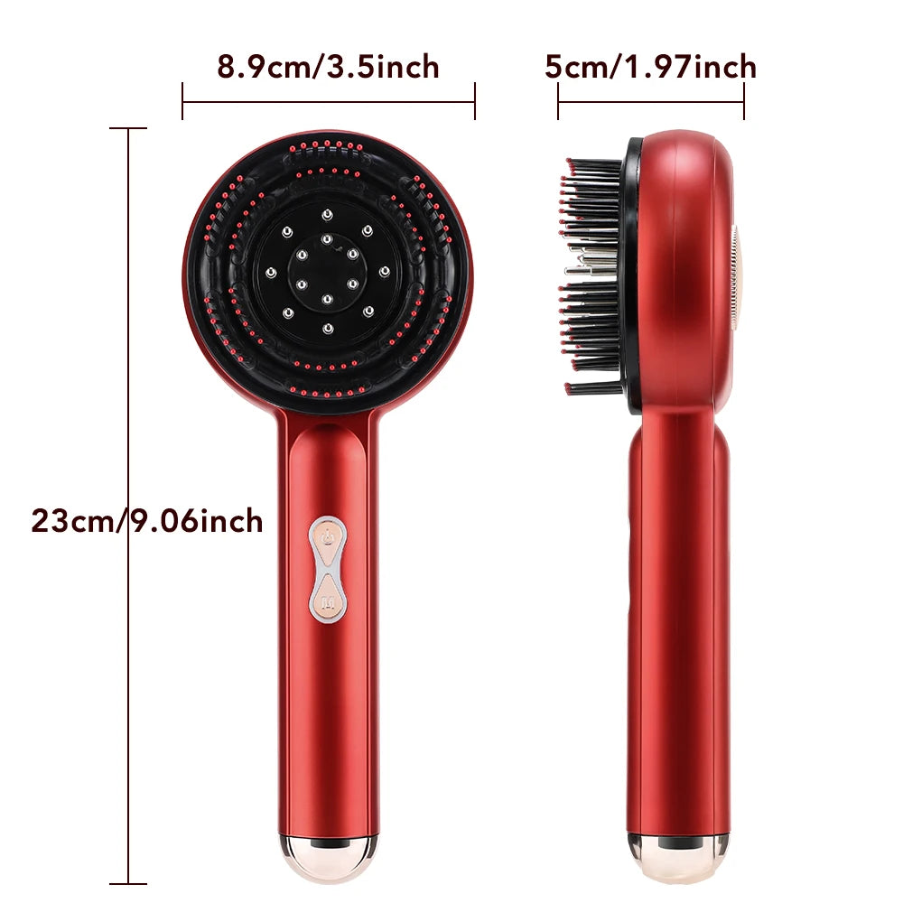 Electric Red-Light Scalp Massager – Hair Regrowth & Microcurrent Therapy Comb