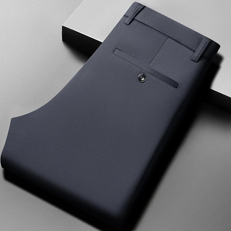 Silky Summer Men’s Pants – Stretch, Cool & No-Iron Casual Trousers