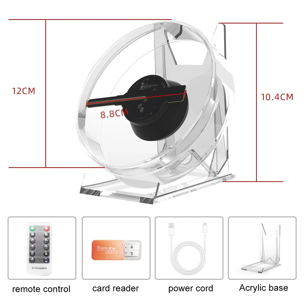 HoloBeam 3D Fan with Sound