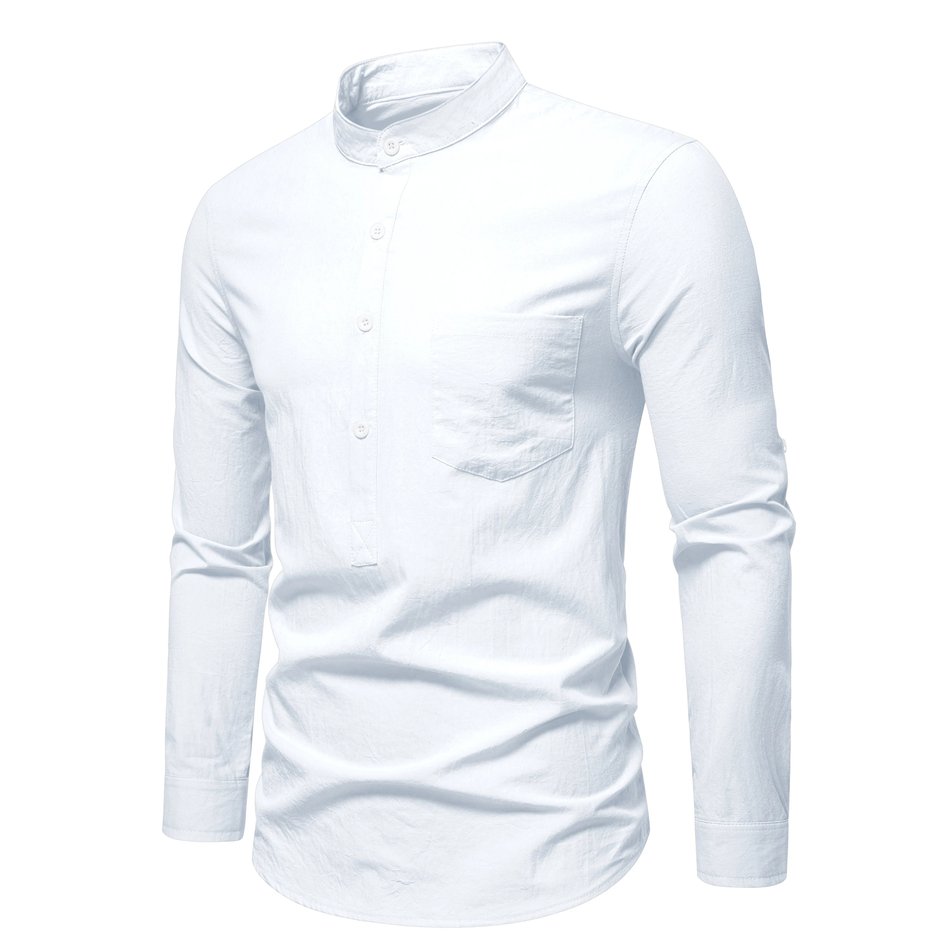 Men’s Everyday Cotton Shirt – Adjustable Sleeves Casual Wear