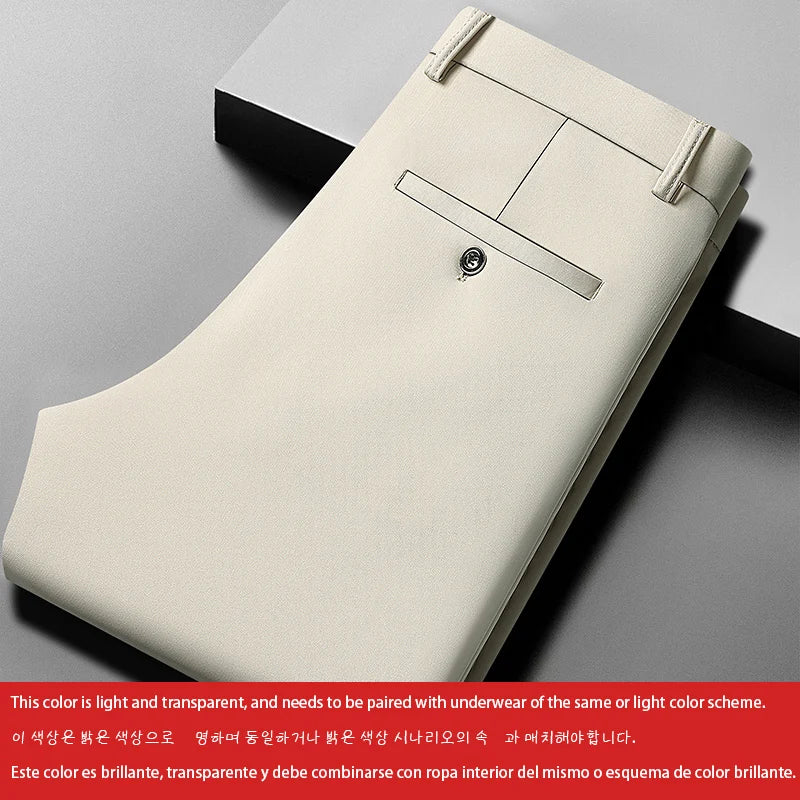 Silky Summer Men’s Pants – Stretch, Cool & No-Iron Casual Trousers