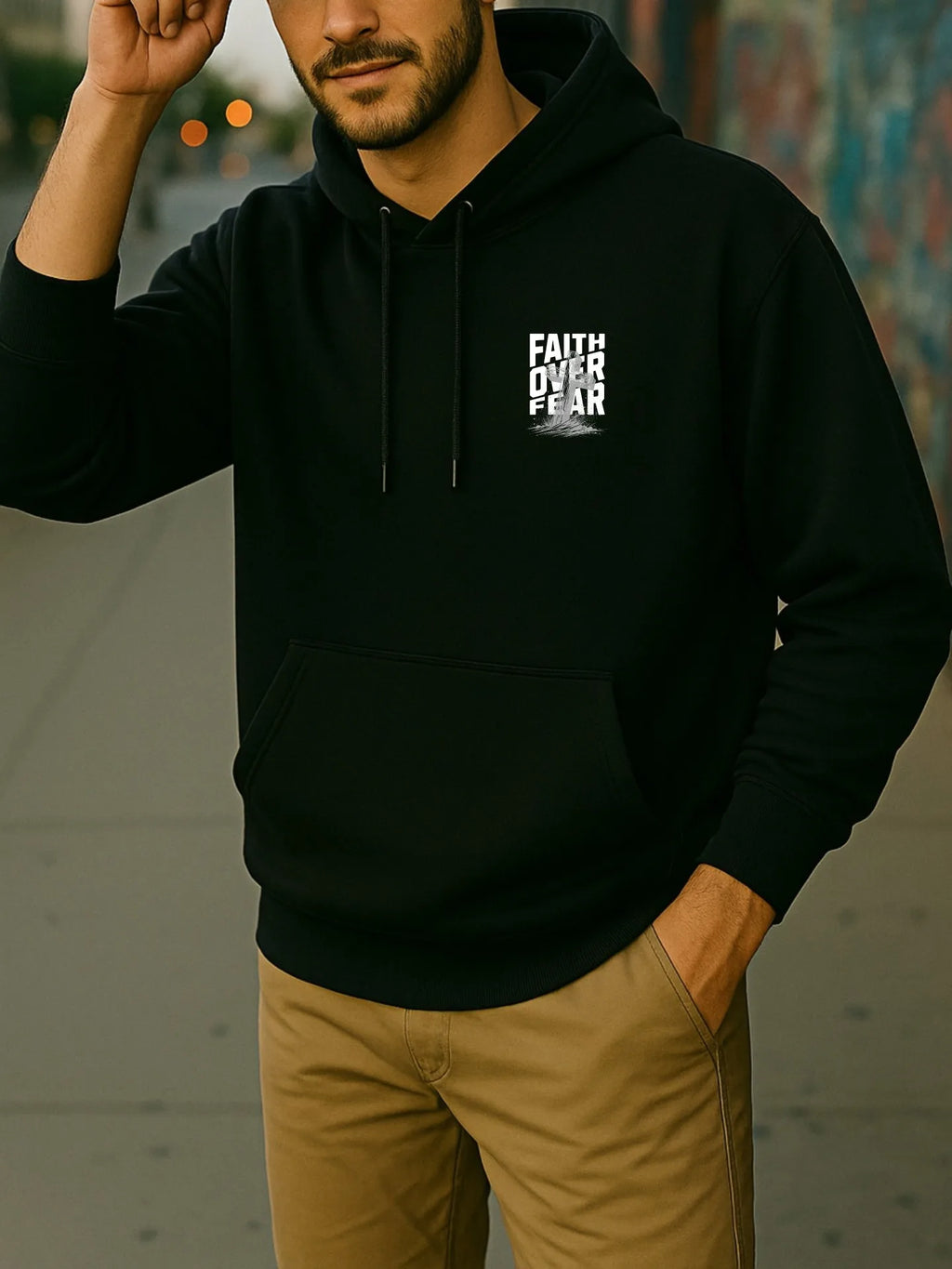 Best-Selling Letter Print Unisex Hooded Sweatshirt – Casual, Warm & Versatile