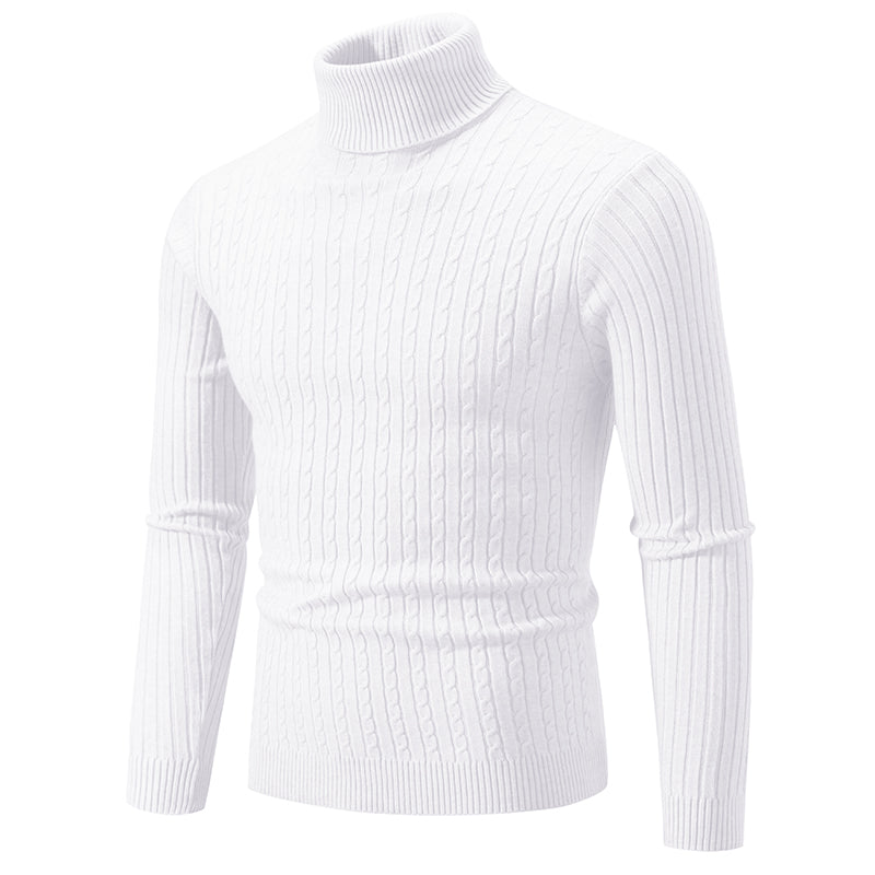 Luxury Men’s Turtleneck Pullover – Warm Winter Casual Knit Top