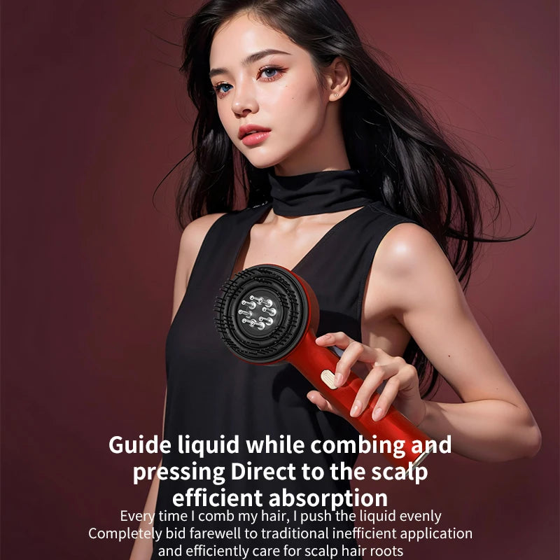 Electric Red-Light Scalp Massager – Hair Regrowth & Microcurrent Therapy Comb