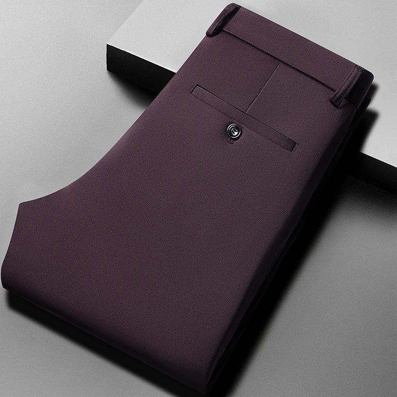 Silky Summer Men’s Pants – Stretch, Cool & No-Iron Casual Trousers