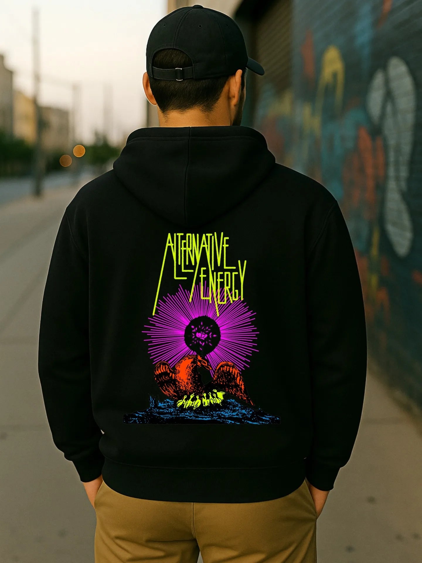 FlexWear™ Unisex Printed Hoodie – Autumn & Winter Edition