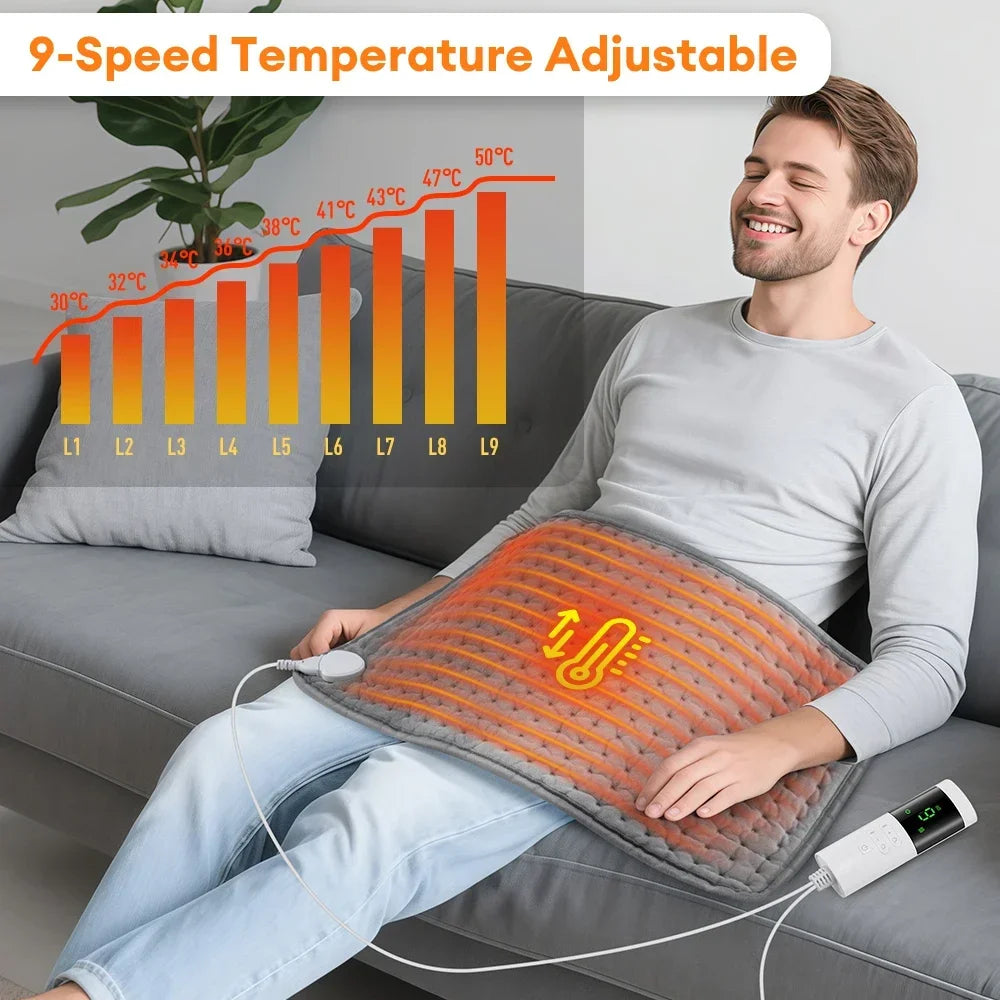 LuxHeat Electric Comfort Pad – 4 Timers & 9 Temp Settings