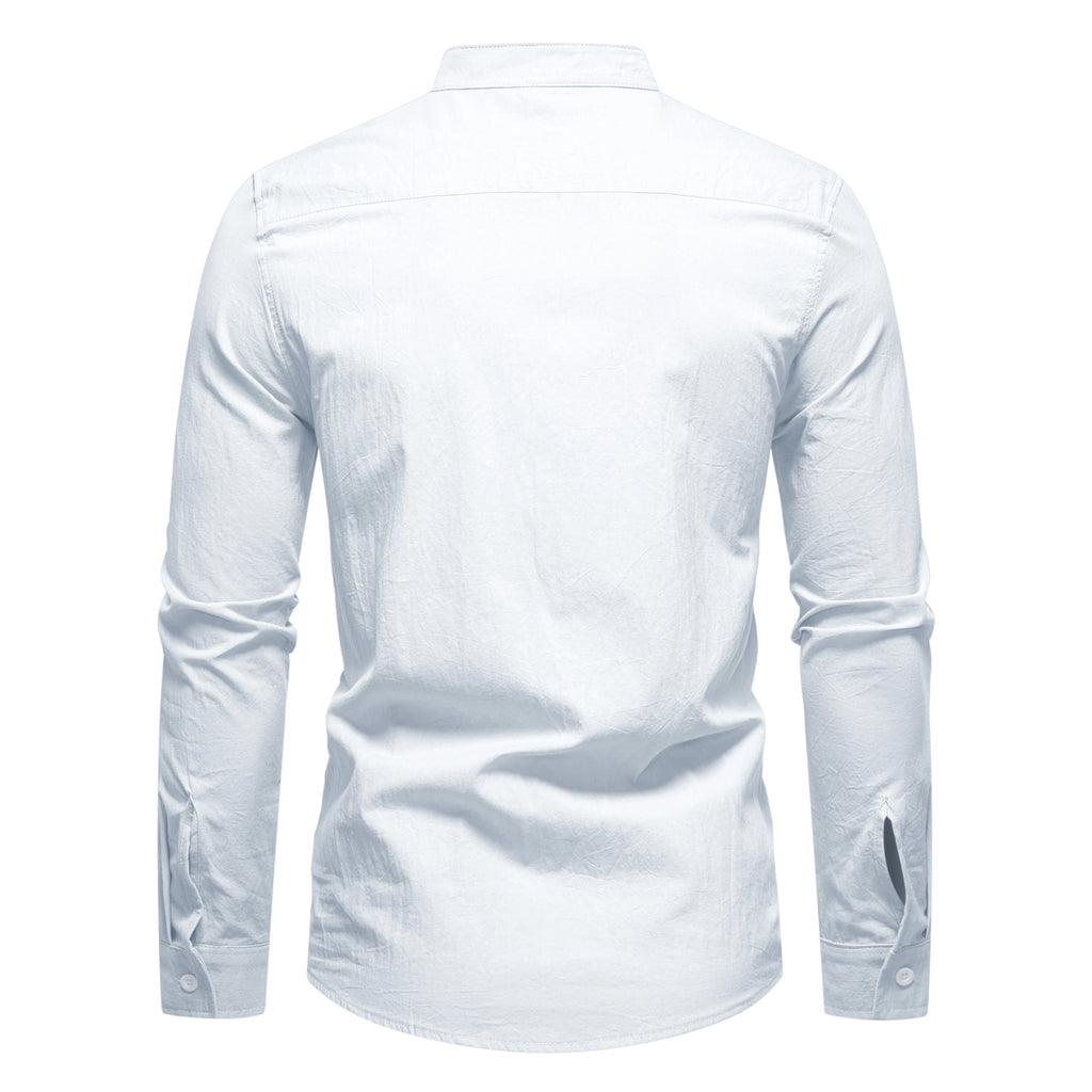 Men’s Everyday Cotton Shirt – Adjustable Sleeves Casual Wear