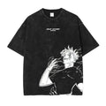 Retro Jujutsu Kaisen Anime Print Unisex Cotton T-Shirt – Casual, Loose & Street Style