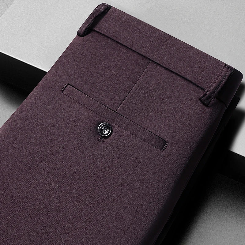 Silky Summer Men’s Pants – Stretch, Cool & No-Iron Casual Trousers