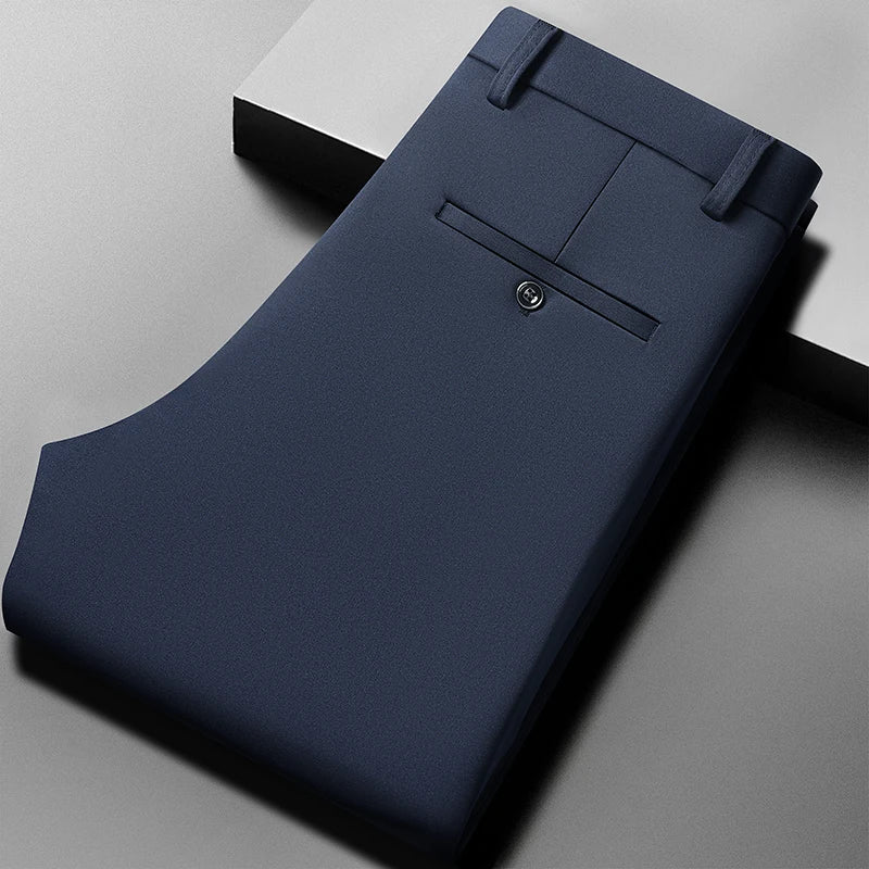 Silky Summer Men’s Pants – Stretch, Cool & No-Iron Casual Trousers