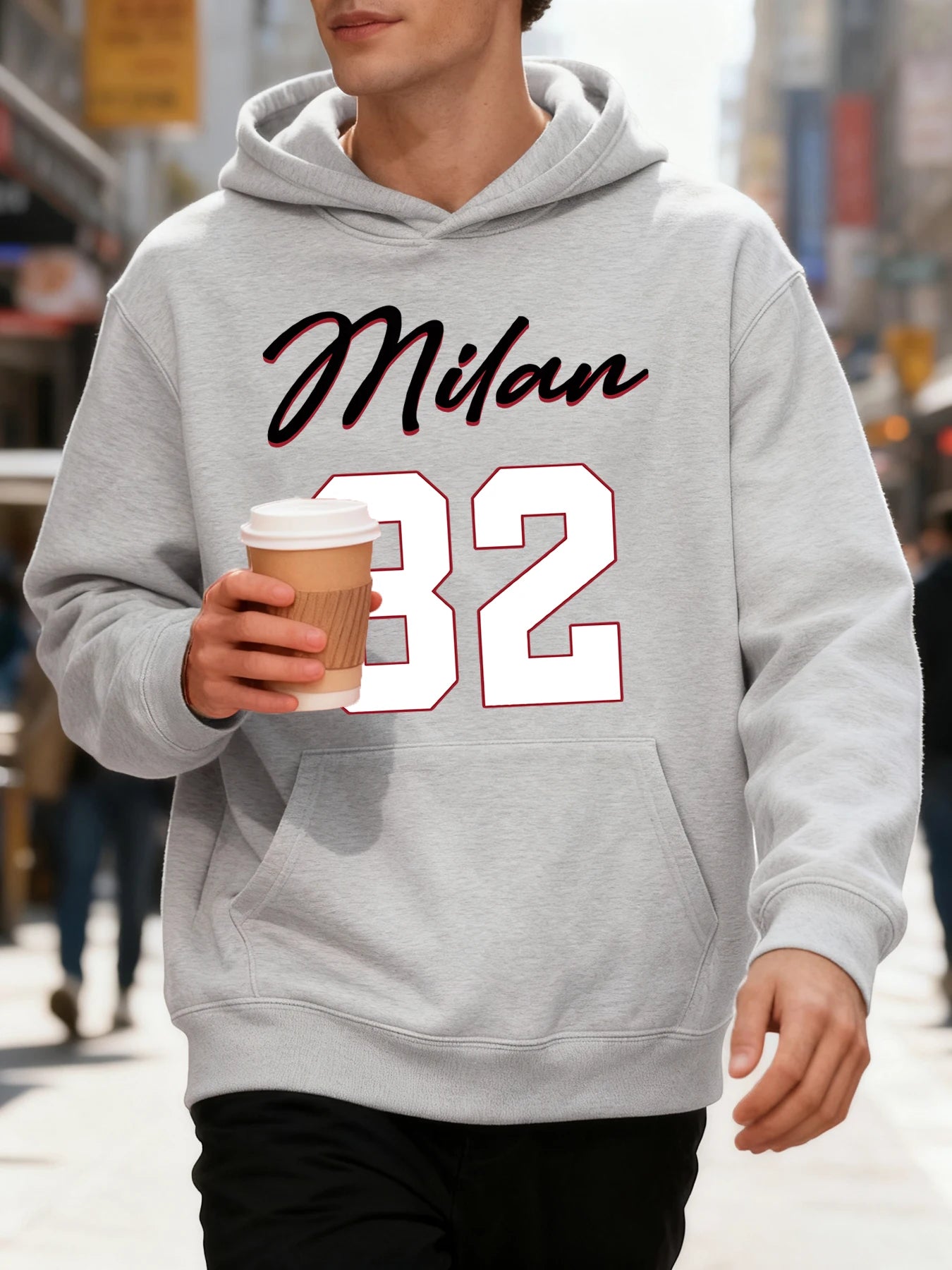 Milan No.32 Unisex Hooded Sweatshirt – Casual, Warm & Versatil
